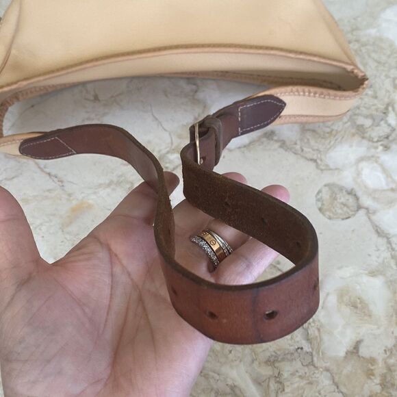 Vintage Lutz Sport Switzerland Leather & Coated Canvas Belt Bag Fanny Pack - Picture 6 of 9